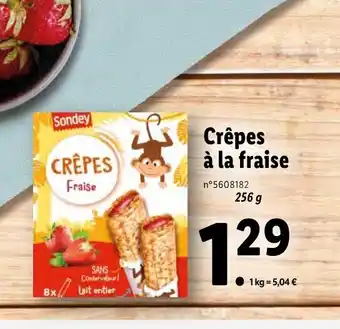 Lidl Crepes A La Fraise offre