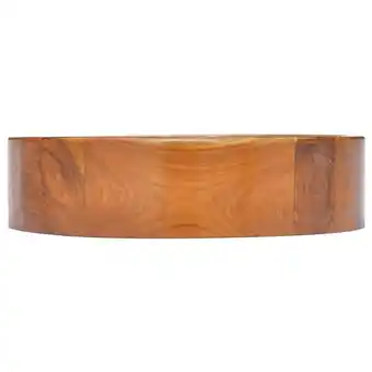Vidaxl lavabo bois de teck massif φ40x10 cm
