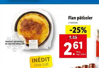 Lidl Flan Patissier offre