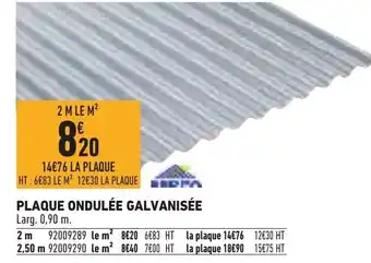 Brico Cash Plaque Ondulée Galvanisée offre