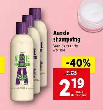 Lidl Aussie shampooing offre