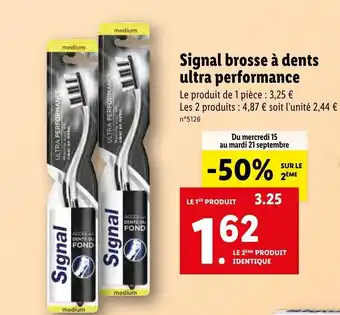 Lidl Signal brosse a dents ultra performance offre