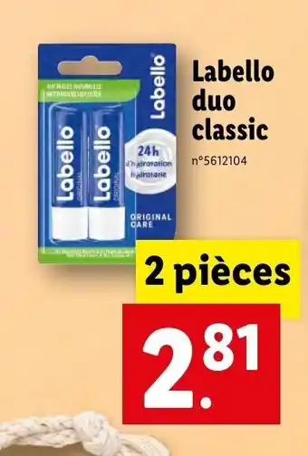 Lidl Labello Duo Classic offre