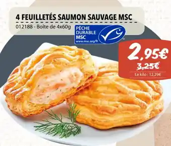 Gel 2000 4 FEUILLETÉS SAUMON SAUVAGE MSC offre