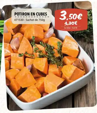 POTIRON EN CUBES
