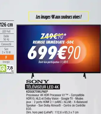 TÉLÉVISEUR LED 4K