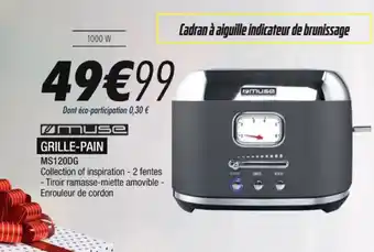 Blanc Brun GRILLE-PAIN MS120DG offre