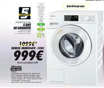 Blanc Brun LAVE-LINGE offre