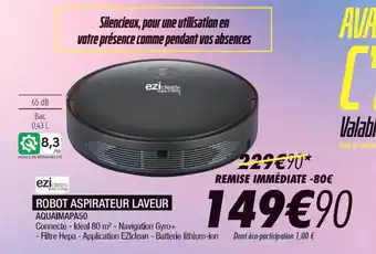 Blanc Brun ROBOT ASPIRATEUR LAVEUR AQUAIMAPA50 offre