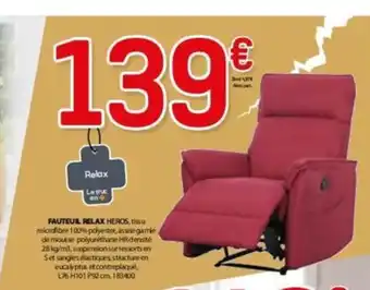 BUT FAUTEUIL RELAX offre