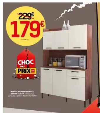 BUT BUFFET DE CUISINE 6PORTES, 1TIROIR GENOVA, offre