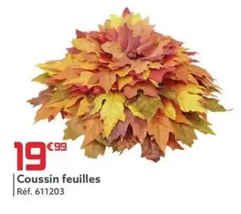 Coussin feuilles