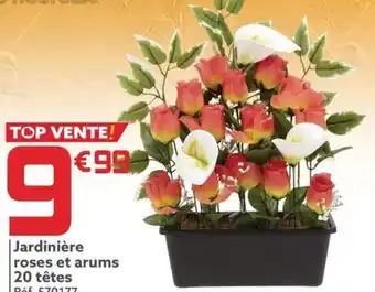 Gifi Jardinière roses et arums 20 têtes offre