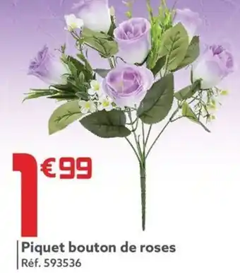 Piquet bouton de roses
