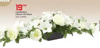 Gifi fleurs 36 têtes Jardinière offre