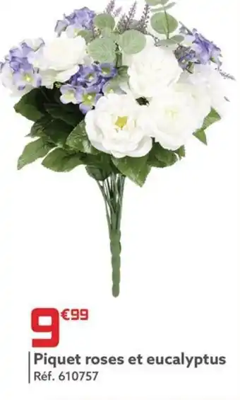 Gifi Piquet roses et eucalyptus offre