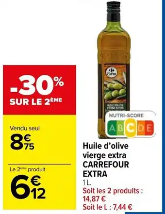 Carrefour Market Huile d'olive vierge extra CARREFOUR EXTRA offre