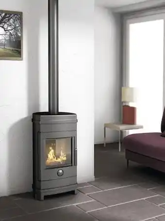 Brico Dépôt Invicta poêle à bois balami en fonte - 7 kw offre