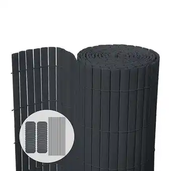 Bricorama Vounot canisse pvc brise vue ultra renforce avec attaches de fixation 100x300cm gris offre