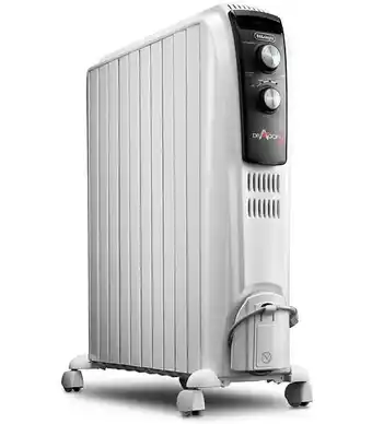 Radiateur à bain d'huile 2500w blanc - trd41025