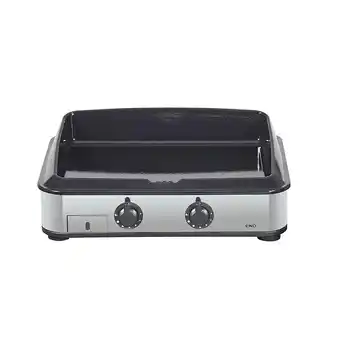 Plancha électrique 3120w plaque inox - chef80lisselec