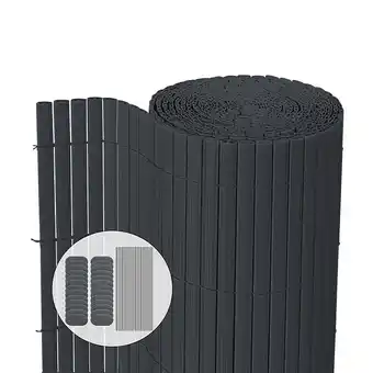 Bricomarché Vounot canisse pvc brise vue ultra renforce avec attaches de fixation 80x500cm gris offre