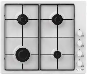 Bricomarché Table de cuisson gaz 60cm 4 feux blanc - chw6lww offre