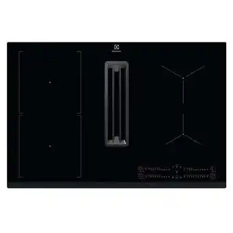 Table de cuisson aspirante induction 78cm 4 feux 7350w noir - kcc83443