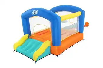 Bricomarché Trampoline gonflable à air constant leap & play, 289 x 213 x 173 cm - 53427 offre