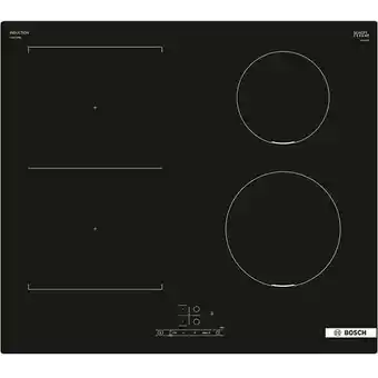 Bricomarché Table de cuisson induction 60cm 4 feux 7400w noir - pvq611bb6e offre