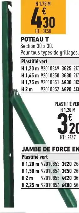 Brico Cash Jambe De Force En "U" offre