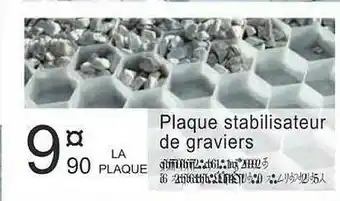 Chretien Matériaux Plaque Stabilisateur De Graviers offre