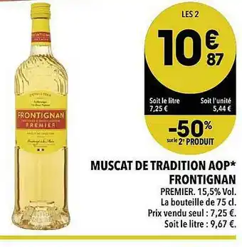 Supeco Muscat De Tradition Aop Frontignan -50% Sur Le 2e Produit offre