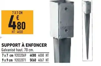 Brico Cash Support à Enforcer offre