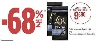Casino Supermarchés L’or café sélection grains offre