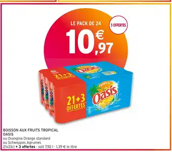Intermarché Oasis boisson aux fruits tropical offre