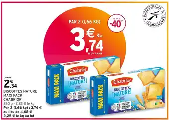 Chabrior biscottes nature maxi pack