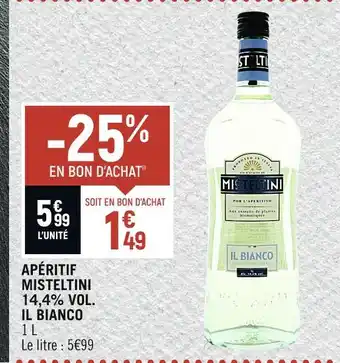 Il bianco apéritif misteltini 14,4% vol