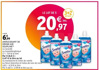 Intermarché Soupline adoucissant 3d grand air (b) offre