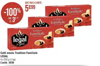 Casino Supermarchés Legal café moulu tradition familiale offre
