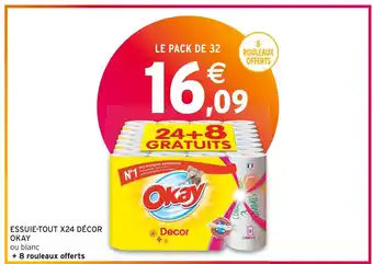 Intermarché Okay essuie-tout x24 décor offre