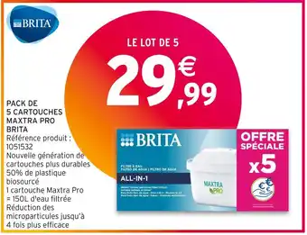 Brita pack de 5 cartouches maxtra pro