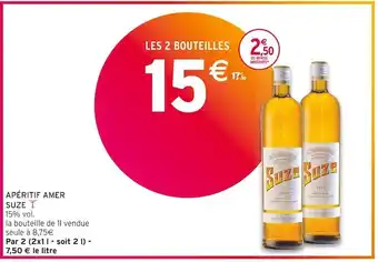 Intermarché Suze apéritif amer offre