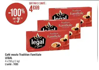 Legal café moulu tradition familiale