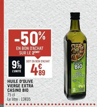Petit Casino Casino huile d’olive vierge extra bio offre