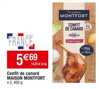 Cora x Carrefour Maison montfort confit de canard offre