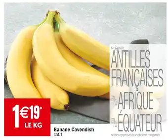 Cora x Carrefour Banane cavendish offre