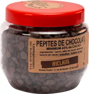 Match Niclaus pépites de chocolat offre