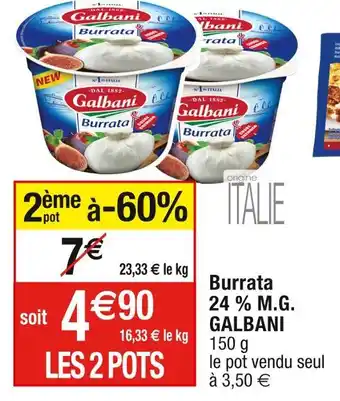 Galbani burrata 24 % m.g