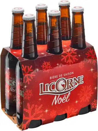 Match Licorne bière de noël offre